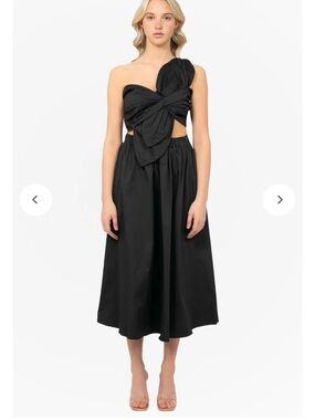 Odette Knot Twist Midi Dress - Strut & Bolt